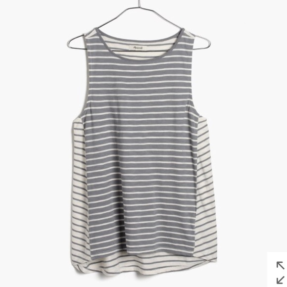 Madewell Tops - Madewell forward seam stripe tank top